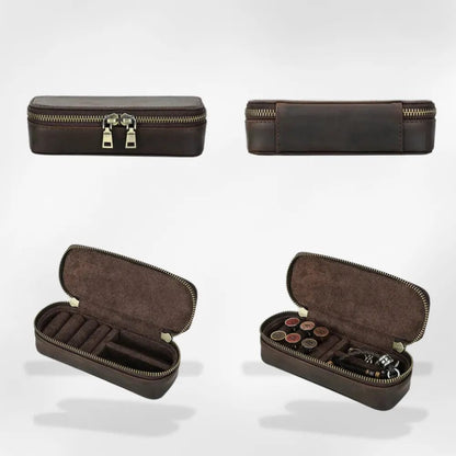 RoyalCoffer® Café Boîte bijoux voyage homme
