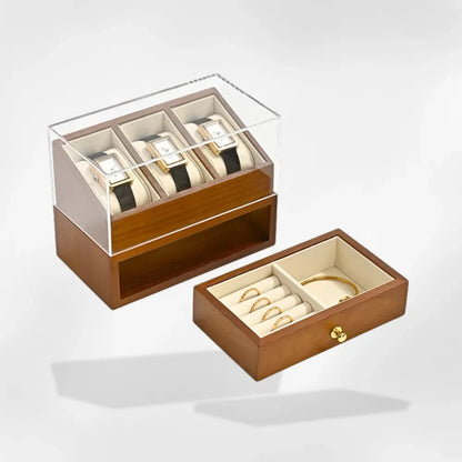 RoyalCoffer® Coffret bijoux gourmette collier bracelet montre homme