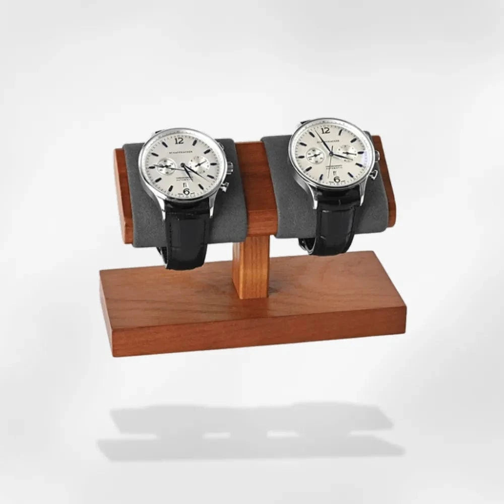 RoyalCoffer® Double Gris Présentoir Montre Luxe