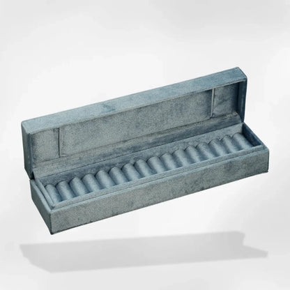 RoyalCoffer® Gris Boîte rangement bague bijoux