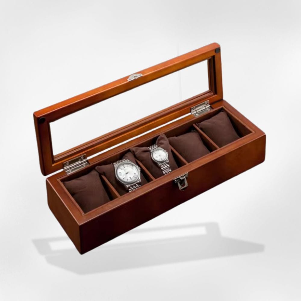 RoyalCoffer Marron Boîte à montre <br> bois