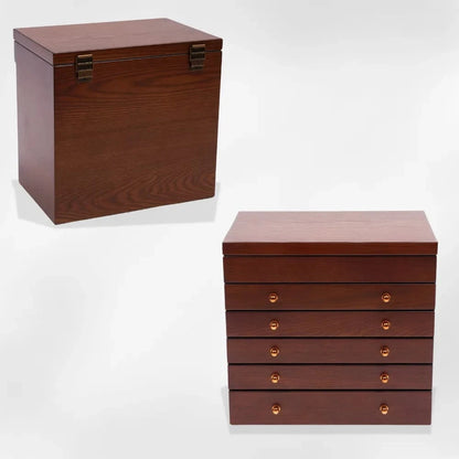 RoyalCoffer® Marron Coffret bijoux homme femme