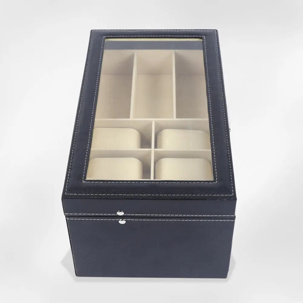 RoyalCoffer® Noir Coffret bijoux homme