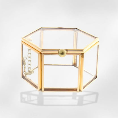 RoyalCoffer Or Boîte à bijoux transparente