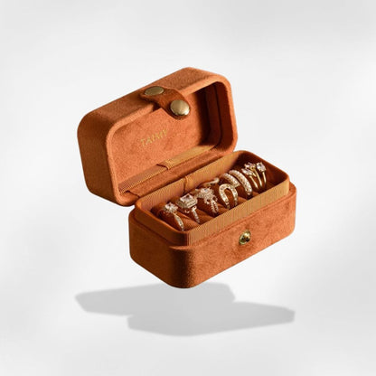 RoyalCoffer Orange Boîte à bijoux <br> bague