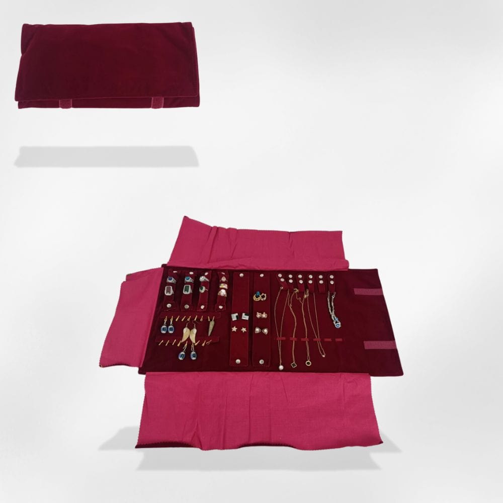 RoyalCoffer® Rose Boîte à bijoux <br>tissu