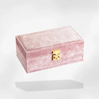 RoyalCoffer® Rose Boîte à Bijoux de Voyage avec Miroir