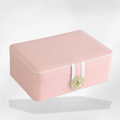 RoyalCoffer® Rose Boîte à Bijoux Femme Cuir