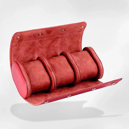 RoyalCoffer® Rouge-3 Boîte Rangement Montre Voyage