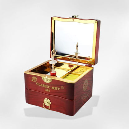 RoyalCoffer Rouge Boîte à bijoux <br> musicale adulte