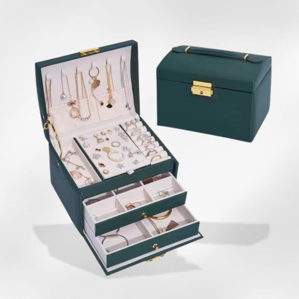 RoyalCoffer Vert Boîte à bijoux <br> Luxueuse