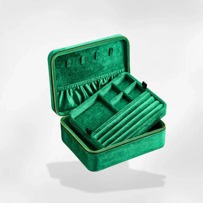 RoyalCoffer® Vert Boîte à bijoux velours rose