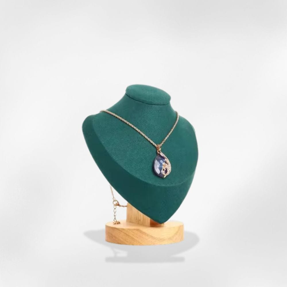 RoyalCoffer Vert / L Présentoir bijoux <br> buste