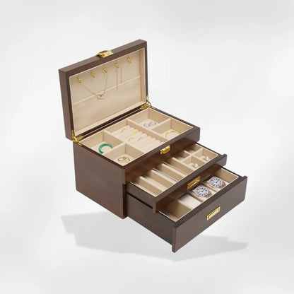royalcoffer®Boîte à Bijoux avec Rangement Montre