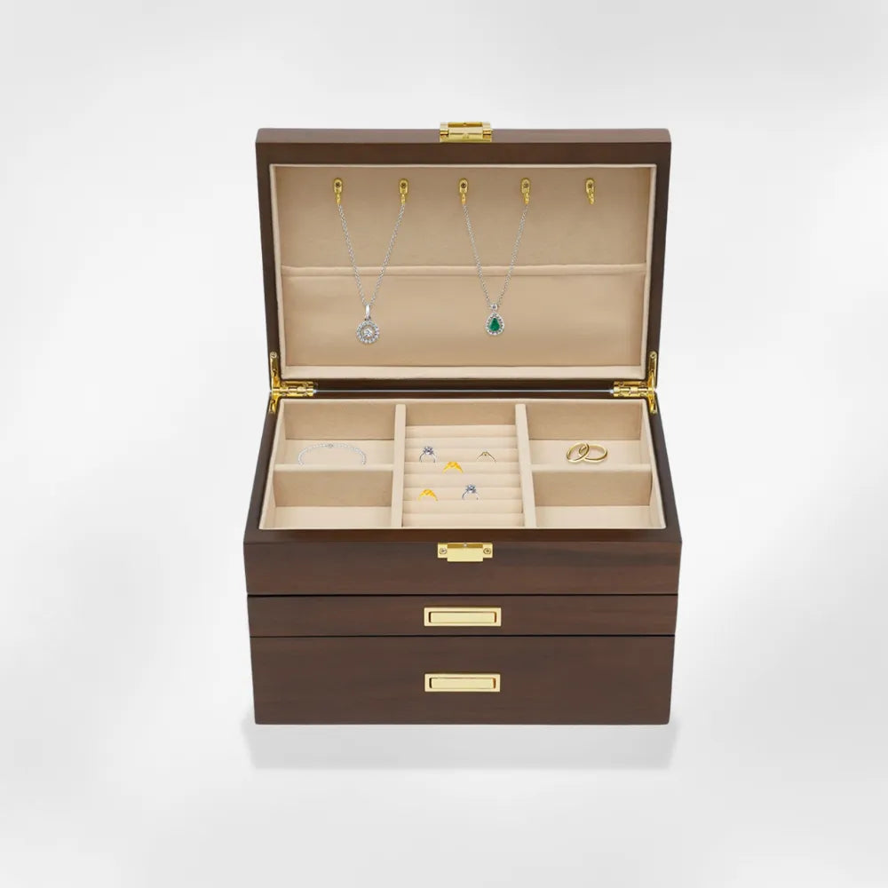 royalcoffer®Boîte à Bijoux avec Rangement Montre3