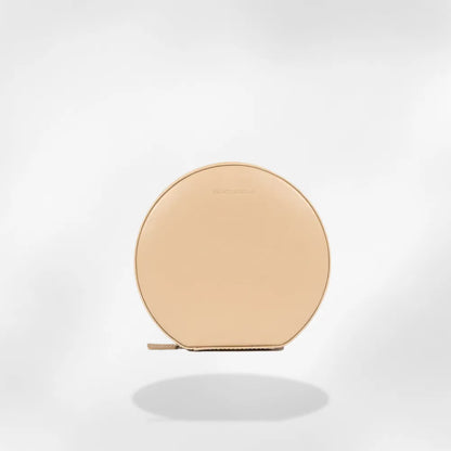 royalcoffer®Boîte à Bijoux de Voyage en Cuir beige