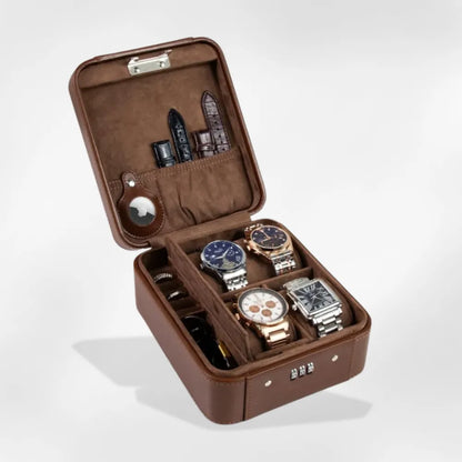 royalcoffer®Coffret Montre Homme Voyage marron