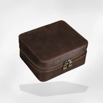 royalcoffer® Rangement Lunette et Montre marron 1